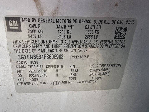 2015 Cadillac SRX Luxury Collection