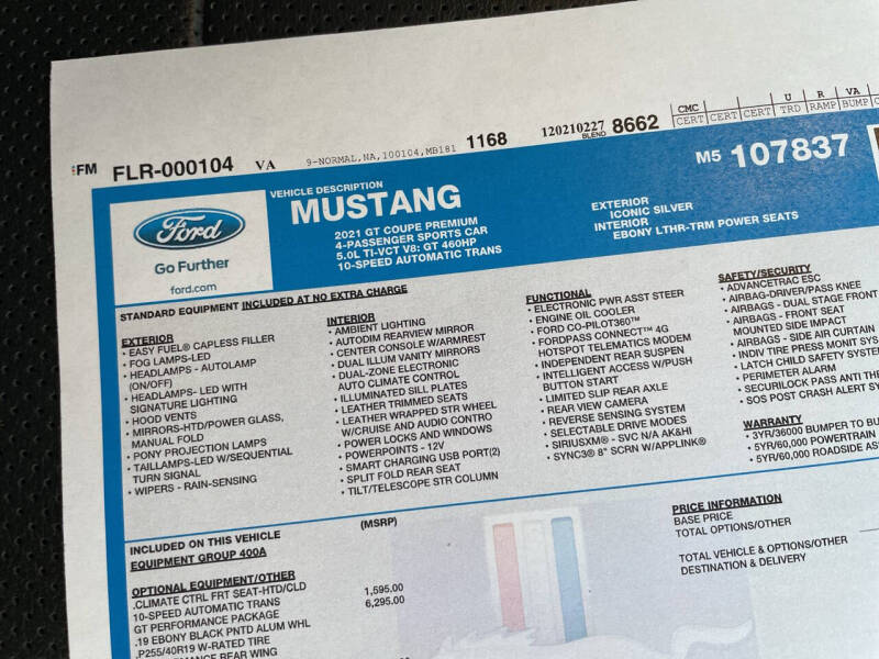 2021 Ford Mustang GT Premium