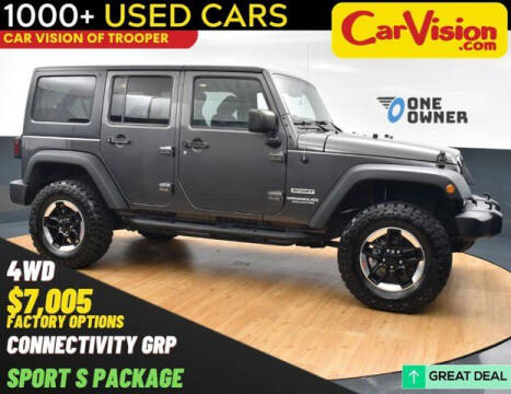 2017 Jeep Wrangler Unlimited for sale at Car Vision of Trooper in Norristown PA
