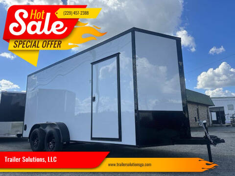 2025 7x16 Tandme Axle 7x16 Enclosed Cargo Trailers for sale at Trailer Solutions, LLC in Fitzgerald GA