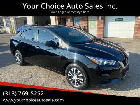 2020 Nissan Versa for sale at Your Choice Auto Sales Inc. in Dearborn MI