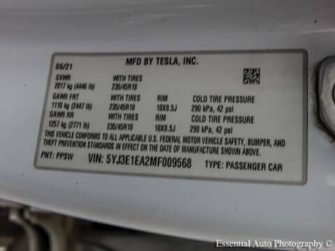 2021 Tesla Model 3 Standard Range Plus