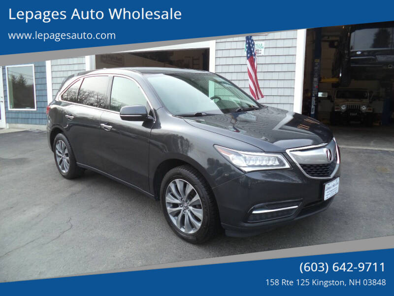 2014 Acura MDX for sale at Lepages Auto Wholesale in Kingston NH