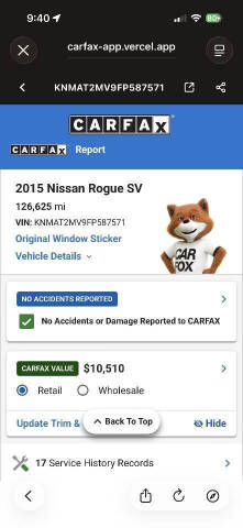 2015 Nissan Rogue SV