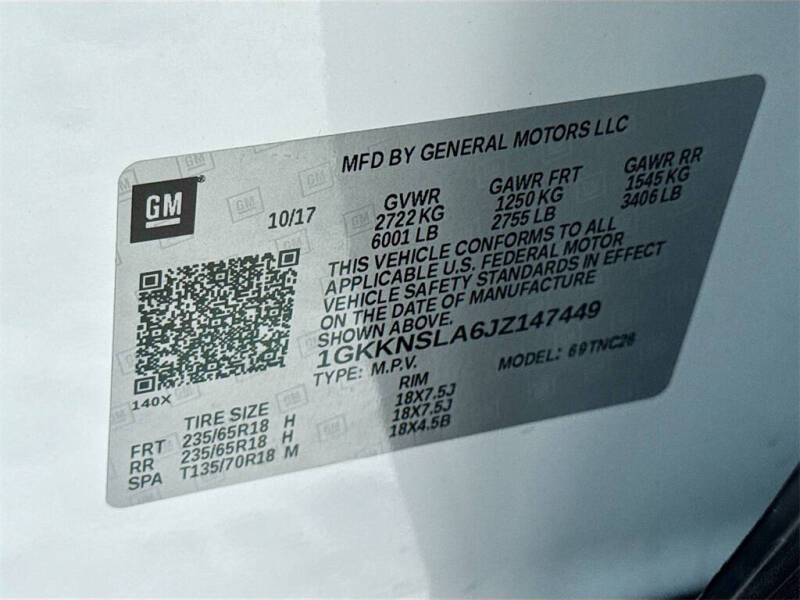 2018 GMC Acadia SLE-2