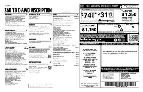 2019 Volvo S60 T8 Inscription