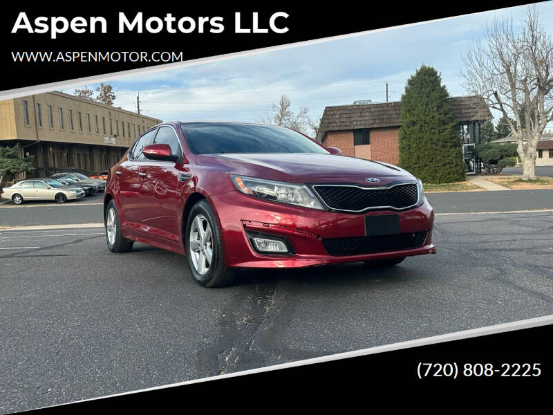 2015 Kia Optima for sale at Aspen Motors LLC in Denver CO