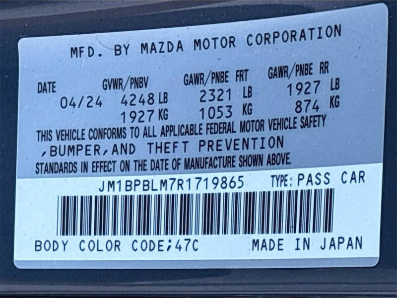 2024 Mazda Mazda3 Hatchback 2.5 S Carbon Edition