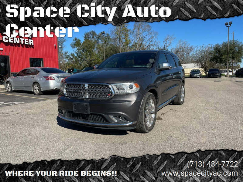 2017 Dodge Durango for sale at Space City Auto Center in Houston TX