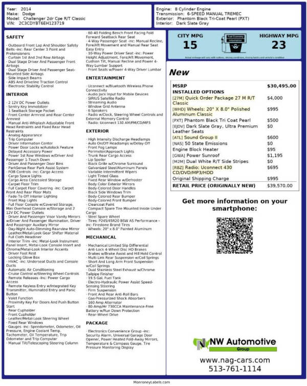 2014 Dodge Challenger R/T Classic