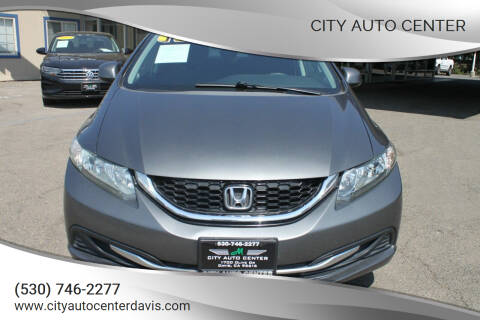2013 Honda Civic for sale at City Auto Center in Davis CA