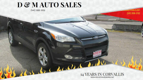 2013 Ford Escape for sale at D & M Auto Sales in Corvallis OR