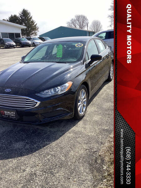 2017 Ford Fusion for sale at QUALITY MOTORS in Cuba City WI