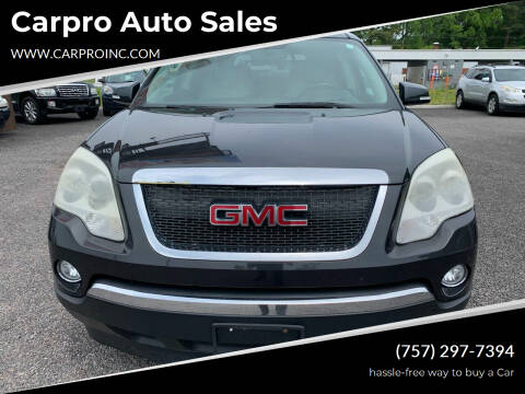 2007 GMC Acadia for sale at Carpro Auto Sales in Chesapeake VA