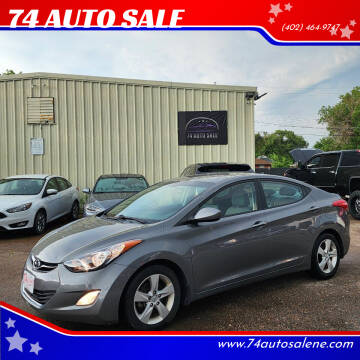 2013 Hyundai Elantra for sale at 74 AUTO SALE in Lincoln NE