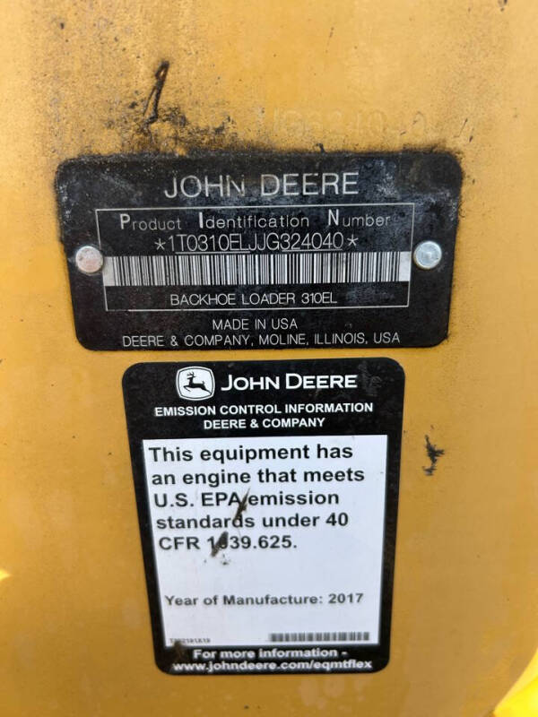 2018 John Deere 310L EP