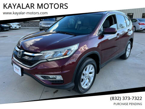 2016 Honda CR-V for sale at KAYALAR MOTORS in Houston TX