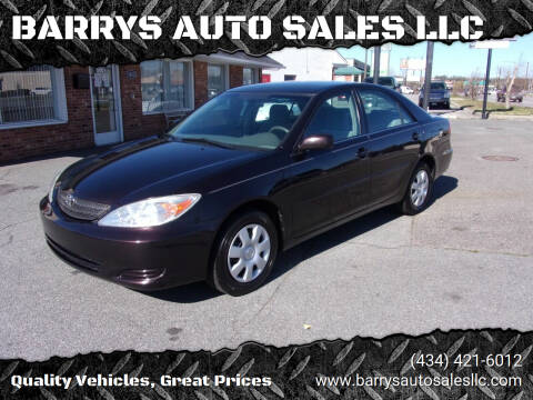 2004 Toyota Camry for sale at BARRYS AUTO SALES LLC in Danville VA