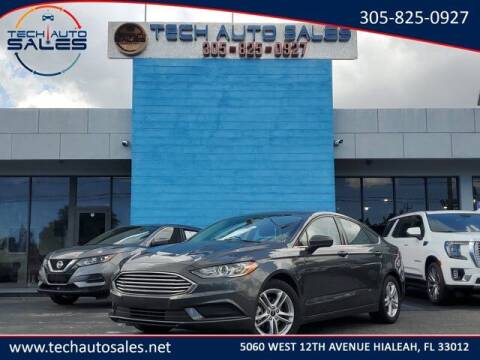 2018 Ford Fusion for sale at Tech Auto Sales in Hialeah FL