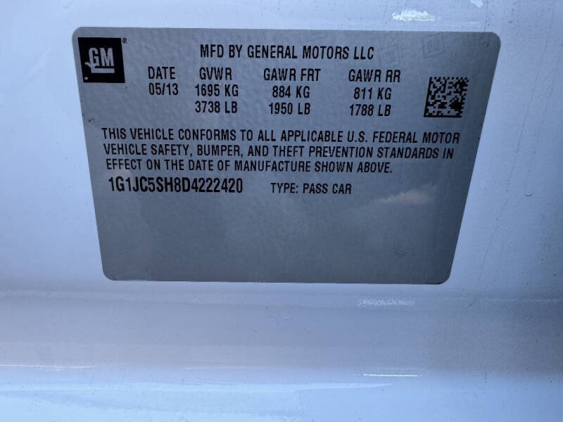 2013 Chevrolet Sonic LT Auto