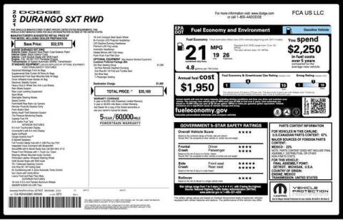 2021 Dodge Durango SXT