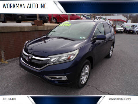 2015 Honda CR-V for sale at WORKMAN AUTO INC in Bellefonte PA