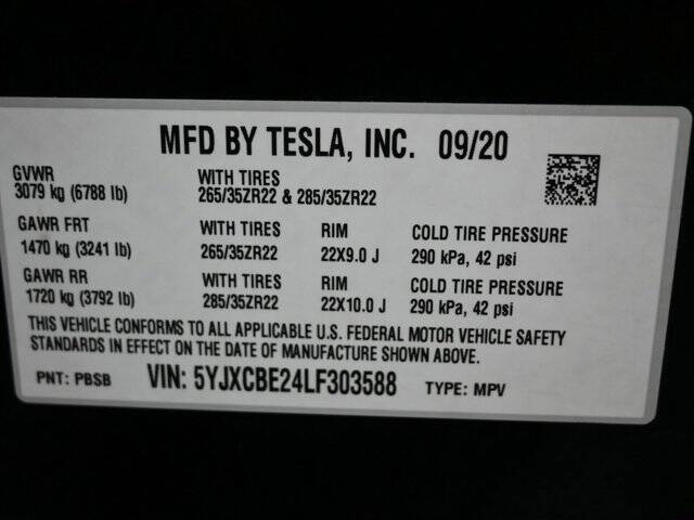 2020 Tesla Model X Long Range