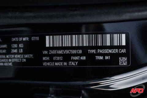 2019 Alfa Romeo Giulia Quadrifoglio