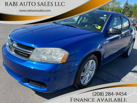 2012 Dodge Avenger for sale at RABI AUTO SALES LLC in Garden City ID