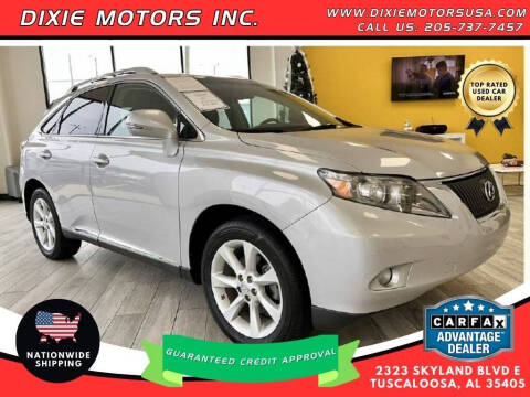 2010 Lexus RX 350 for sale at Dixie Motors Inc. in Tuscaloosa AL