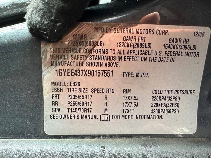 2009 Cadillac SRX V6