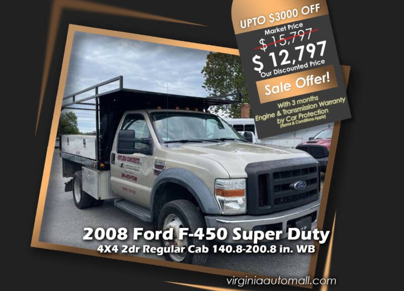2008 Ford F-450 Super Duty for sale at Virginia Auto Mall in Woodford VA