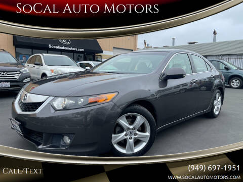 2010 Acura TSX for sale at SoCal Auto Motors in Costa Mesa CA