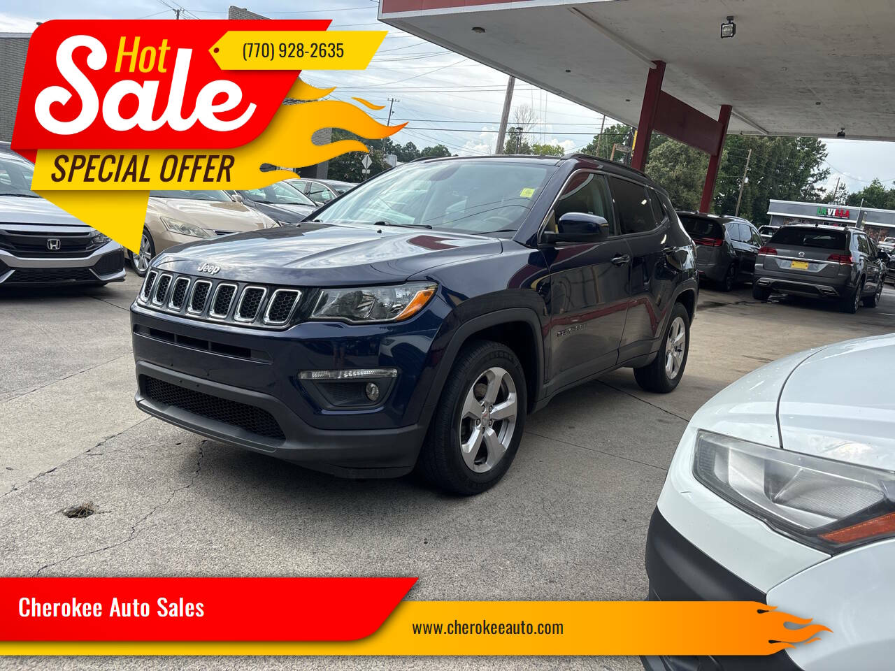 Blue 2017 Jeep Compass SUV / Crossover Front-Wheel Drive 6-Speed Automatic