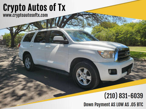 2013 Toyota Sequoia for sale at Crypto Autos of Tx in San Antonio TX