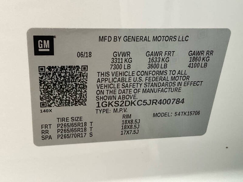 2018 GMC Yukon SLT Standard Edition