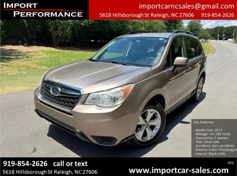 2015 Subaru Forester for sale at Import Performance Sales in Raleigh NC