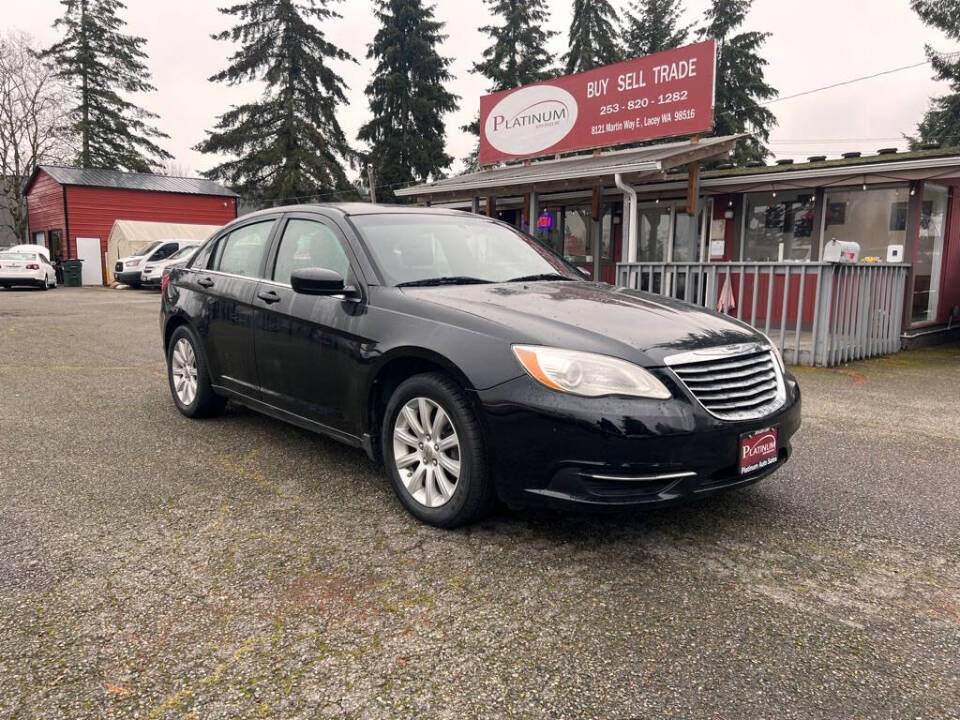 2013 Chrysler 200 for sale at PLATINUM AUTO SALES INC in Lacey, WA