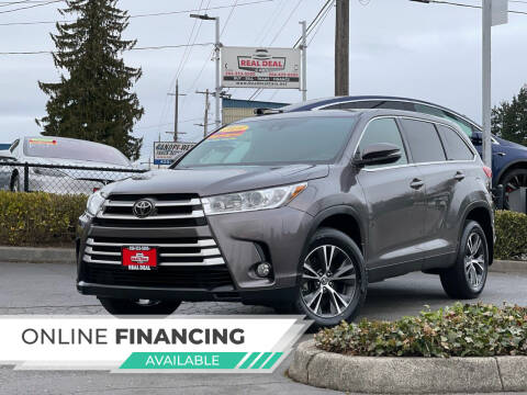 2019 Toyota Highlander for sale at Real Deal Cars in Everett WA