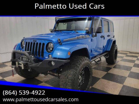 2014 Jeep Wrangler Unlimited for sale at Palmetto Used Cars in Piedmont SC