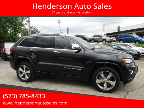 2016 Jeep Grand Cherokee for sale at Henderson Auto Sales in Poplar Bluff MO