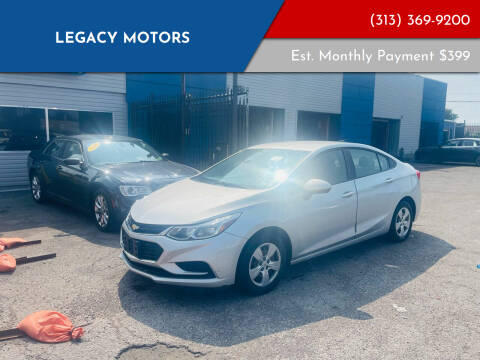 2017 Chevrolet Cruze for sale at Legacy Motors in Detroit MI