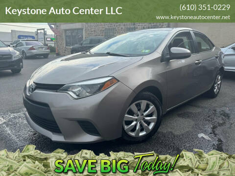 2014 Toyota Corolla for sale at Keystone Auto Center LLC in Allentown PA