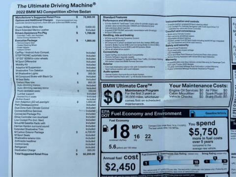 2022 BMW M3 Competition xDrive
