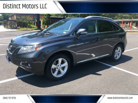 2010 Lexus RX 350 for sale at Distinct Motors LLC in Mechanicsville VA