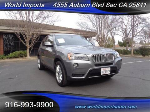 2013 BMW X3 for sale at World Imports in Sacramento CA