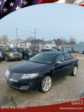 2012 Lincoln MKZ for sale at Kari Auto Sales & Service in Erie PA