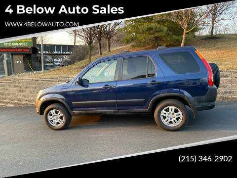 2003 Honda CR-V for sale at 4 Below Auto Sales in Willow Grove PA