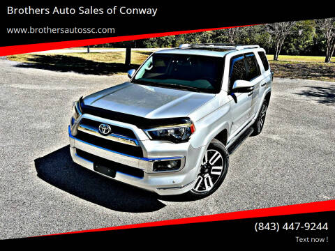 2016 Toyota 4Runner for sale at Brothers Auto Sales of Conway in Conway SC