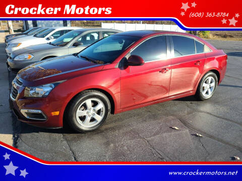 2015 Chevrolet Cruze for sale at Crocker Motors in Beloit WI